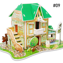 Load image into Gallery viewer, Children DIY 3D Assembled House Toy Manual House Simulation Villa Puzzle Castle Building Fun Puzzle Foam Board For Kids Gift
