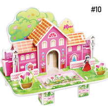Load image into Gallery viewer, Children DIY 3D Assembled House Toy Manual House Simulation Villa Puzzle Castle Building Fun Puzzle Foam Board For Kids Gift
