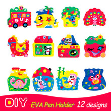 Load image into Gallery viewer, Children Diy Handmade Pen Holder Creative Puzzle Matching Toy EVA Crafts Ornaments Kindergarten Educational Toys Gift
