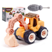 Load image into Gallery viewer, Children Detachable Assembly Excavator Toys Vehicle DIY Toys Assembly Disassembly Simulation Sliding Excavator Model
