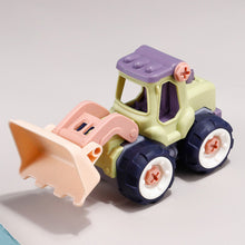 Load image into Gallery viewer, Children Detachable Assembly Excavator Toys Vehicle DIY Toys Assembly Disassembly Simulation Sliding Excavator Model

