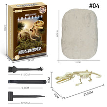 Load image into Gallery viewer, Dinosaur Fossil Excavation Kits Education Archeology Exquisite Jurassic Toy Set Game Action Children Figure Skeleton Model Gift
