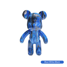 Load image into Gallery viewer, Handmade Diy Graffiti Bearbricklys Statue Figure Personality Creative Violent Bear Vinyl Fluid Bear Home Shop Decor
