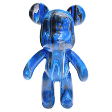 Load image into Gallery viewer, Handmade Diy Graffiti Bearbricklys Statue Figure Personality Creative Violent Bear Vinyl Fluid Bear Home Shop Decor
