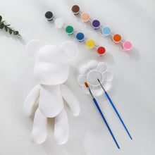 Load image into Gallery viewer, Handmade Diy Graffiti Bearbricklys Statue Figure Personality Creative Violent Bear Vinyl Fluid Bear Home Shop Decor
