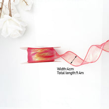 Load image into Gallery viewer, Fishtail Yarn Ribbon Flower Packaging Material Floral Florist Wrapping Supplies Snow Yarn Ribbon Wave Band
