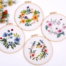 Load image into Gallery viewer, DIY Embroidery Handcraft Needlework Cross Stitch Kit Cotton Embroidery Painting Embroidery Hoop Home Decor
