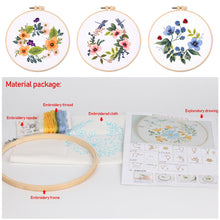 Load image into Gallery viewer, DIY Embroidery Handcraft Needlework Cross Stitch Kit Cotton Embroidery Painting Embroidery Hoop Home Decor

