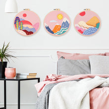 Load image into Gallery viewer, DIY Scenery Embroidery Handcraft Needlework Cross Stitch Kit Cotton Embroidery Painting Embroidery Hoop Home Decor

