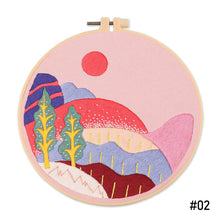 Load image into Gallery viewer, DIY Scenery Embroidery Handcraft Needlework Cross Stitch Kit Cotton Embroidery Painting Embroidery Hoop Home Decor

