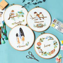 Load image into Gallery viewer, DIY Embroidery Handcraft Needlework Cross Stitch Kit Cotton Embroidery Painting Embroidery Hoop Home Decor
