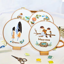 Load image into Gallery viewer, DIY Embroidery Handcraft Needlework Cross Stitch Kit Cotton Embroidery Painting Embroidery Hoop Home Decor
