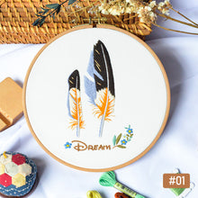 Load image into Gallery viewer, DIY Embroidery Handcraft Needlework Cross Stitch Kit Cotton Embroidery Painting Embroidery Hoop Home Decor
