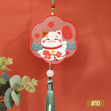 Load image into Gallery viewer, DIY Embroidery Amulet Handcraft Needlework Cross Stitch Kit Cotton Embroidery Safety Gifts For Family Friends Yushou
