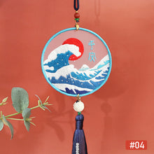 Load image into Gallery viewer, DIY Embroidery Amulet Handcraft Needlework Cross Stitch Kit Cotton Embroidery Safety Gifts For Family Friends Yushou

