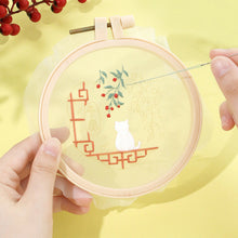 Load image into Gallery viewer, DIY Embroidery Amulet Handcraft DIY Needlework Easy Embroidery Kit Sewing Cloth Material kit Car Pendant
