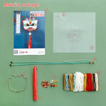 Load image into Gallery viewer, DIY Embroidery Amulet Handcraft DIY Needlework Easy Embroidery Kit Sewing Cloth Material kit Car Pendant
