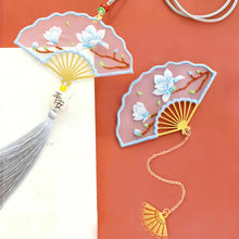 Load image into Gallery viewer, Handmade Embroidered Amulet DIY Needlework Easy Embroidery Kit Sewing Cloth Material kit Bookmarks Pendant
