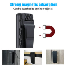 Load image into Gallery viewer, Body Wearable Camera HD Car DVR Video Security IR Night Vision Back Clip Magnetic Mini Camcorders Police Cam
