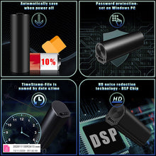 Load image into Gallery viewer, Q73 Digital Audio Voice Recorder Voice Activated Mini USB Pen 4GB To 64GB Mp3 Player Recording for Lectures Meeting
