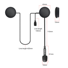 Load image into Gallery viewer, Bluetooth 5.0 Helmet Wireless Headset MH06 Motorcycle Helmet Headphone handfree intercom
