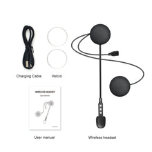 Load image into Gallery viewer, Bluetooth 5.0 Helmet Wireless Headset MH06 Motorcycle Helmet Headphone handfree intercom
