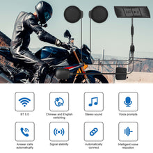 Load image into Gallery viewer, Motorcycle Helmet Headset M7 Bluetooth 5.0 Intercom Wireless Earphone Stereo with Mic Noise Reduction Headphone
