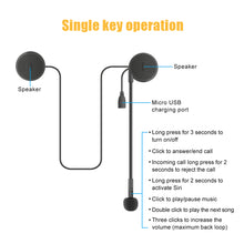 Load image into Gallery viewer, M6 Motorcycle Helmet Headset Motorbike Wireless BT 5.0 Headphones with Mic Supports Automatic Answering Motor Helmet Earphone
