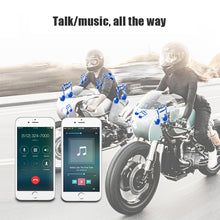Load image into Gallery viewer, T6 Motorcycle Bluetooth Helmet Headset Wireless Handsfree Earphone Stereo Music Player Helmet Speaker
