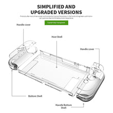 Load image into Gallery viewer, Transparent Protective Case for Nintendo Switch Dockable Hard Shell Crystal Cover OLED Clear Case Screen Protector Accessories
