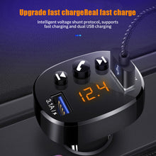 Load image into Gallery viewer, Car Bluetooth-compatible 5.0 Car Kit 2USB Quick Charger 3.1A MP3 Music Player Wireless Handsfree Audio Receiver FM Transmitter
