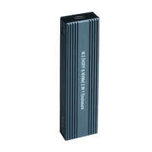 Load image into Gallery viewer, SSD M2 NVMe Case,Dual Protocol M.2 NVME PCIe NGFF SATA M2 SSD Adapter Case HD Externo for 2230 2242 2260 2280 M.2 SSD RTL9210B
