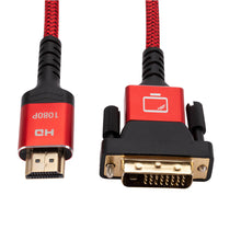 Load image into Gallery viewer, HDMI to DVI Transfer Cable 1m 24+1Two-way Mutual Transfer High-Definition Cable Computer to Monitor
