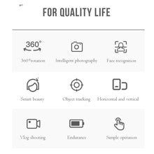 Load image into Gallery viewer, Holder Smart AI Gimbal Personal Robot IA Face Cameraman 360° Rotation Face Tracking Mobile Phone Stand ABS Plastic Dropship
