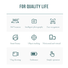 Load image into Gallery viewer, Holder Smart AI Gimbal Personal Robot IA Face Cameraman 360° Rotation Face Tracking Mobile Phone Stand ABS Plastic Dropship
