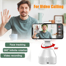 Load image into Gallery viewer, Holder Smart AI Gimbal Personal Robot IA Face Cameraman 360° Rotation Face Tracking Mobile Phone Stand ABS Plastic Dropship
