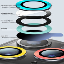 Load image into Gallery viewer, Luminous Camera Eagle Eye Lens Film HD Protector Ring For Apple iphone 11 12 13 Pro Max Mini
