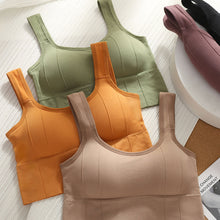 Load image into Gallery viewer, Women Seamless Yoga Bra Breathable Sports Bra Anti-sweat Fitness Top Shockproof Crop Top Push up Sport Bra Gym Workout Top
