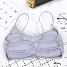 Load image into Gallery viewer, Women Beauty Back Yoga Bra Padded Sports Bra Removable Workout Bra Cross Back Sport Fitness Bra Elastic Thin Shoulder Strap
