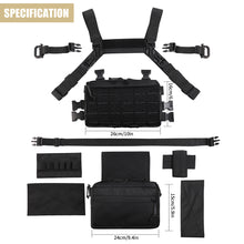 Load image into Gallery viewer, 1050D Outdoor Tactical Vest Military Bag CS Chest Rig Airsoft Magazine Holster Molle System Men Nylon Backpack EDC
