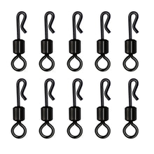 Load image into Gallery viewer, 25/50/100 pcs Bearing Swivel Fishing Connector Q-Shaped Quick Change Swivels For Carp Fishing Terminal Tackle Accessories
