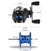 Load image into Gallery viewer, 8kg Max Drag Fishing Reel Professional Max Drag 8+1 Bearings Aluminum Frame Freshwater Saltwater Fishing Reel
