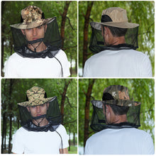 Load image into Gallery viewer, Hike Foldable Mosquito Hat With Hidden Net Mesh Repellent Insect Bee Protection Casual Outdoor Sunscreen Fishing Cap
