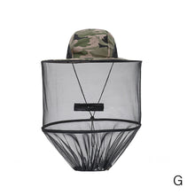 Load image into Gallery viewer, Hike Foldable Mosquito Hat With Hidden Net Mesh Repellent Insect Bee Protection Casual Outdoor Sunscreen Fishing Cap
