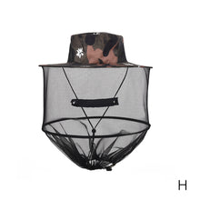 Load image into Gallery viewer, Hike Foldable Mosquito Hat With Hidden Net Mesh Repellent Insect Bee Protection Casual Outdoor Sunscreen Fishing Cap
