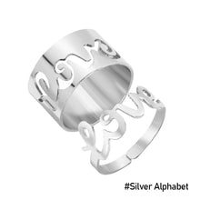 Load image into Gallery viewer, 2pcs/set Creative Personality Flame Dinosaur Punk Couple Ring Simple Open Women Men Couple Ring Jewelry Accessories Gifts
