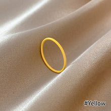 Load image into Gallery viewer, Color Thin Ring Female Summer Fashion All-match Cute Simple Candy Color Fashion Personality Female Wind Tail Ring Jewelry
