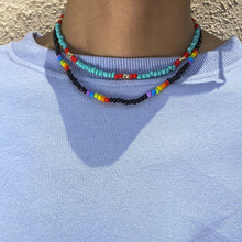 Load image into Gallery viewer, Summer Bohemian Rice Bead Necklace Sweet Handmade Clavicle Choker Fashion Beaded Contrasting Colors Necklace Men Jewelry Gifts

