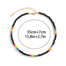 Load image into Gallery viewer, Summer Bohemian Rice Bead Necklace Sweet Handmade Clavicle Choker Fashion Beaded Contrasting Colors Necklace Men Jewelry Gifts
