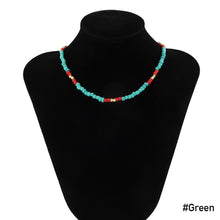 Load image into Gallery viewer, Summer Bohemian Rice Bead Necklace Sweet Handmade Clavicle Choker Fashion Beaded Contrasting Colors Necklace Men Jewelry Gifts
